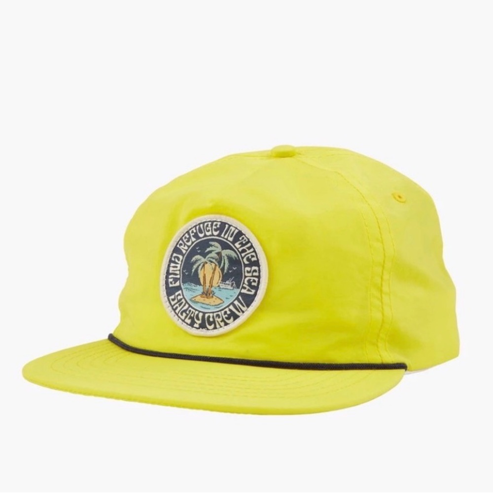 Salty crew unisex Palms Up Hot Yellow Trucker